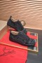 Christian Louboutin Louis Junior PI Verzió Strass Sneakers Fekete Christian Louboutin Cipő