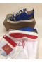 Christian Louboutin Louis Junior Spike Alacsony Top Férfi Cipők, Bőr, de Veau Velúr Kék
