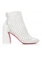 Christian Louboutin Porlibooty 85 Mm-es Alacsony Csizma Nappa Bőr Bianco CL Cipő