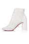 Christian Louboutin Porlibooty 85 Mm-es Alacsony Csizma Nappa Bőr Bianco CL Cipő