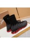 Christian Louboutin Sharky Zokni, Női Cipők Kötött Háló Fekete CL Cipő