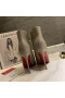 Christian Louboutin Szóval Kate Zsákmány Boka Csizma 85mm Borjúbőr Szürke CL Cipő