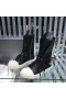 Rick Owens Ramones Magas Felső Bőr Csizma Fekete Rick Owens Cipő