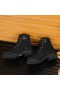 Jimmy Choo Timberland Boots Nubuk Bőr Hímzett Logó Fekete