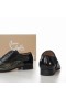 Christian Louboutin Greggo Oxford, Krokodil Dombornyomott Bőröv Fekete Szürke
