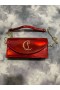 Christian Louboutin Loubi54 lakkbőr Kuplung Táska Piros CL Táskák
