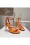 Christian Louboutin Mafaldina Tüskék Szandál 100mm lakkbőr Narancs