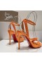 Christian Louboutin Mafaldina Tüskék Szandál 100mm lakkbőr Narancs