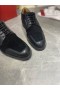 Christian Louboutin Simon Derby Borjúbőr Velúr Bőr Fekete