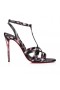 Christian Louboutin Tangueva 100 Mm Pántos Szandál Nappa Bőr Quagga Többszínű Christian Louboutin Cipő