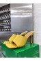 Bottega Veneta Szakaszon Öszvérek 90mm Sárga Báránybőr Bottega Veneta Cipő