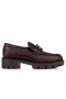 Christian Louboutin CL Moc Húz Naplopók Borjú Bőr Merlot Christian Louboutin Cipő