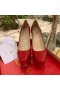 Christian Louboutin Dirditta 130mm Szivattyúk Szabadalmi Bőr, Piros