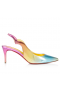 Christian Louboutin Dögös Csaj Parittya Szivattyúk 70 mm Specchio Bőr Multicolor
