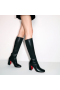 Christian Louboutin Jane szendrődi v. 85 mm Borjú Bőr Nyúlik Nappa Bőr Fekete