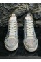 Christian Louboutin Lou Pik Pik 2 Orlato Cipők Strass Díszített Ezüst