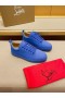 Christian Louboutin Louis Junior Alacsony szárú Sportcipő, Bőr Klein Kék