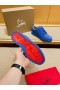 Christian Louboutin Louis Junior Alacsony szárú Sportcipő, Bőr Klein Kék