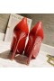 Christian Louboutin Pigalle Platón Szivattyúk 100mm Szabadalmi Bőr, Piros