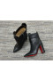 Christian Louboutin Praguoise Tüskék Boka Csizma 100mm Borjú Bőr Fekete