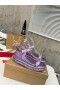 Christian Louboutin Pyraclou 60 Mm Espadrilles Színjátszó Bőr Lila