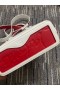 Christian Louboutin Kis Cabata Kelet-Nyugati Mini Táska Fehér
