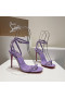 Christian Louboutin Szóval Nekem 100mm Szandál Tüskék Lila CL Cipő