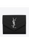 Saint Laurent Kompakt Tri-Fold Tárca Noir Bőr Saint Laurent Pénztárca