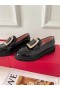 Roger Vivier Viv' Rangers Naplopók Fekete Lakkbőr