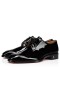 Christian Louboutin Derby Chambeliss Lapos Fekete Szabadalmi Borjú