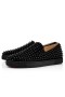 Christian Louboutin Alacsony-top Henger-hajó Fekete/fekete/bk Veau Velúr Cipő