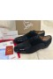 Christian Louboutin Oxford Saqhara Fekete/ezüst/bk Fegyvert Bőr