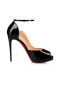 Christian Louboutin Platformok Kerek Csaj Alta 120 mm Fekete Szabadalmi Borjú