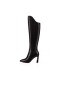 Christian Louboutin Magas Boot Eleonor szendrődi v., 85 mm-es Fekete Borjú
