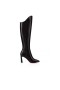 Christian Louboutin Magas Boot Eleonor szendrődi v., 85 mm-es Fekete Borjú