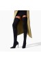 Christian Louboutin Magas Boot Kate szendrődi v., 100 mm-es Fekete Velúr Bőr