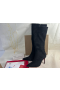Christian Louboutin Magas Boot Kate szendrődi v., 85 mm, Fekete Velúr Veau