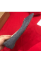 Christian Louboutin Anjalina Flats Spikes Glitter Leather Silver Gray