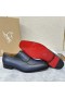 Christian Louboutin Lafitte On Oxford Calf Leather Navy Blue
