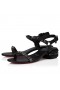 Christian Louboutin Pyrasand 30 Mm Strappy Sandals Waxed Calf Leather Black