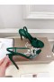 Christian Louboutin Rosalie Red Carpet 100 Mm Pumps Crepe Satin Green