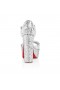 Christian Louboutin Sandaloo Mini Paillettes 130 Mm Strappy Sandals Crepe Satin And Sequins Version Silver