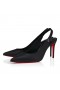 Christian Louboutin Sporty Kate Sling 85 Mm Slingback Pumps Lamb Nappa Leather Black