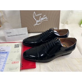Christian Louboutin Greggo Oxford Faragott Bőröv Fekete