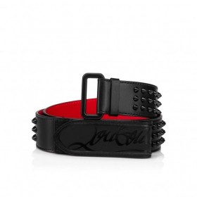 Christian Louboutin Loubi Öv 40mm Borjú Bőr Fekete Tüskék
