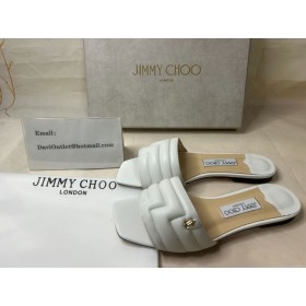 Jimmy Choo Themis Bőr Dia Szandál Fehér Jimmy Choo Cipő