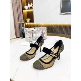 Dior Baba-D Velúr Fekete Hálós Sapka Lábujj 75mm Szivattyúk