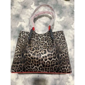 Christian Louboutin Cabarock Táska Leopárd Mintás Bőr Barna