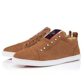 Christian Louboutin F. A. V. Fique Egy Vontade Slip-On CipÅk Borjú BÅr Cuoio