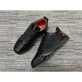 Christian Louboutin Szórakoztató Louis Cipők Bőröv Fekete